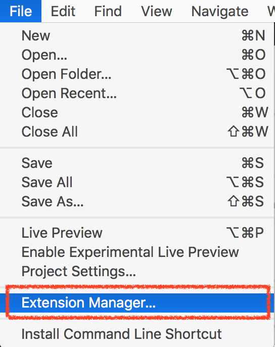 Brackets Extension Manager